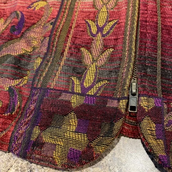 Coldwater Creek Blazer Jacket XL Zip Up Floral - Picture 5 of 13